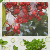 Winterbessen. Theedoek (Gevouwen)