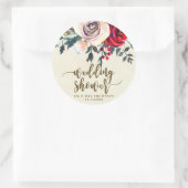 Winterbessen Trouwdouche sticker Kerstmis (Tas)