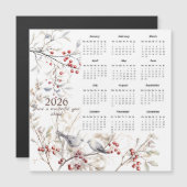 Winterbessen Vogels Kerst 2026 Kalender (Voorkant / Achterkant)