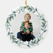 Winterbessen Vrolijke kerstvakantie Keramisch Ornament (Achterkant)