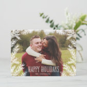 Winterbijkantoren | Vakantieknopkaart Feestdagenkaart (Staand voorkant)