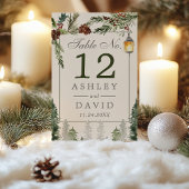 Winterbijtbomen botanische lantaarns kaart