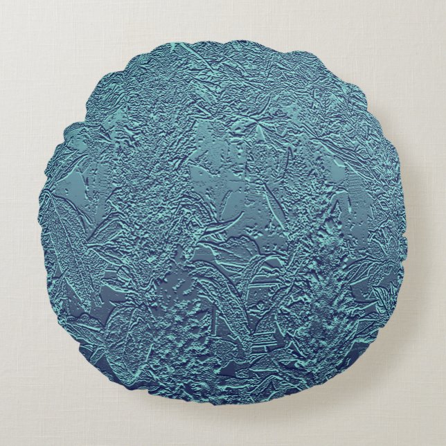 Winterblad...... Rond Kussen (Voorkant)