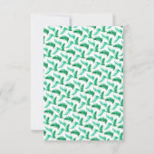 Winterbladgroen waterverf groene bruiloft RSVP kaartje (Achterkant)