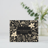 WINTERBLADKRANS | STIJLVOL VAKANTIE BRIEFKAART (Staand voorkant)