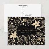 WINTERBLADKRANS | STIJLVOL VAKANTIE BRIEFKAART (Voorkant / Achterkant)