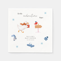 Winterblauw avontuur begint Baby shower