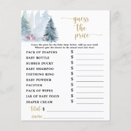 Winterblauw Baby shower Raad