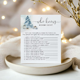 Winterblauw bos dat het beste van mama kent