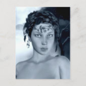 Winterblauw Briefkaart (Voorkant)