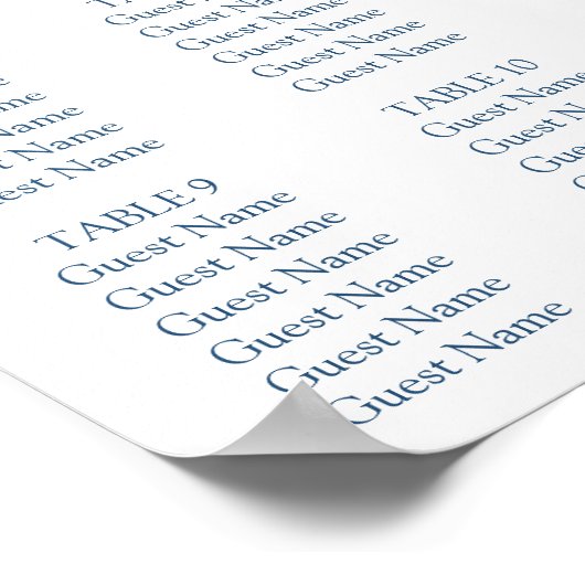 Winterblauw- en witsneeuwvlokken poster (Hoek)