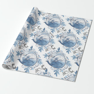 Winterblauw Fox inpakpapier