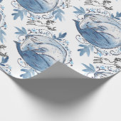 Winterblauw Fox inpakpapier (Hoek)