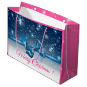 Winterblauw Groot Cadeauzakje (Voorkant Gekanteld)