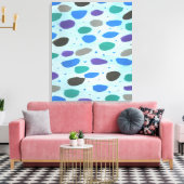 Winterblauw Ice Storm Canvas Art Print (Insitu (Woonkamer))