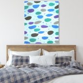 Winterblauw Ice Storm Canvas Art Print (Insitu (Slaapkamer))