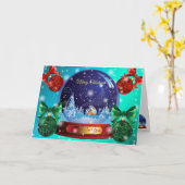 Winterblauw Kaart (Gele Bloem)