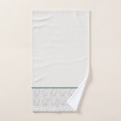 Winterblauw kerstdessels bad handdoek (Handdoek)