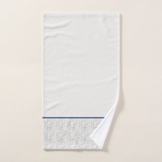 Winterblauw kerstdessels bad handdoek (Handdoek)