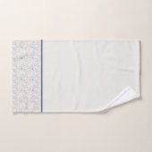 Winterblauw kerstdessels bad handdoek (Handdoek)