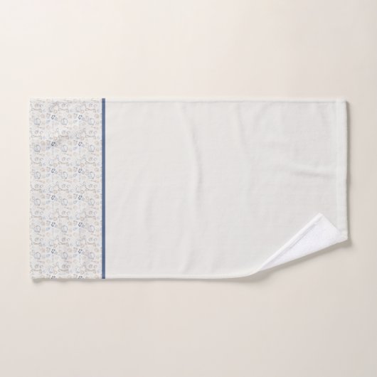 Winterblauw kerstdessels bad handdoek (Handdoek)