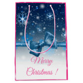 Winterblauw Medium Cadeauzakje (Voorkant)