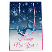 Winterblauw Medium Cadeauzakje (Achterkant)