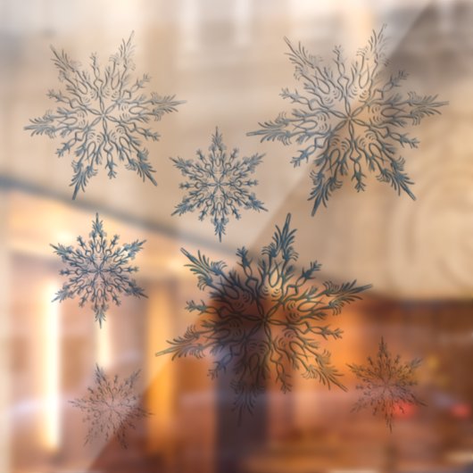 Winterblauw Raamsticker (Vel 2)