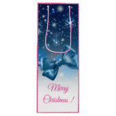 Winterblauw Wijn Cadeautas (Voorkant)