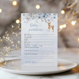 Winterblauwe baby herten voorspellingen voor baby