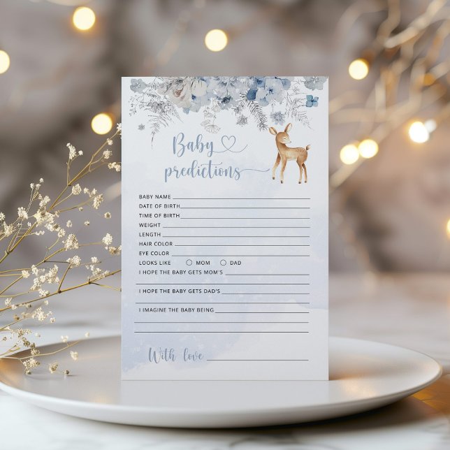 Winterblauwe baby herten voorspellingen voor baby (Creator heeft geüpload)
