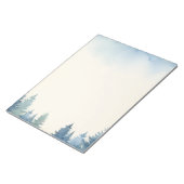 Winterblauwe dennenbomen gewoon notitieblok (Schuin)