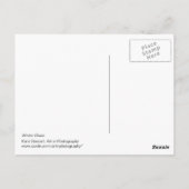 Winterblauwe strepen briefkaart (Achterkant)