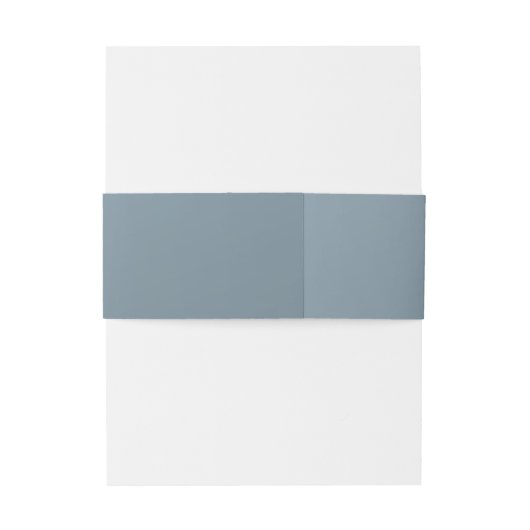 winterbloem blauwe bruiloft uitnodiging uitnodigingen wikkel (Achterkant Voorbeeld)