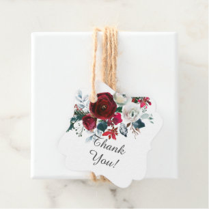 Winterbloem Bruiloftsfeest Favor Bedankjes Labels
