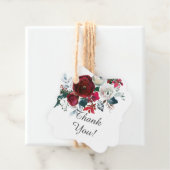 Winterbloem Bruiloftsshower Favor Bedankjes Labels (In situ)