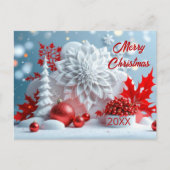 Winterbloem Compositie Briefkaart (Voorkant)