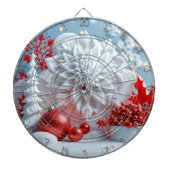 Winterbloem Compositie Dartbord (Voorkant)
