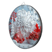 Winterbloem Compositie Dartbord (Voorkant Rechts)
