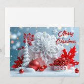 Winterbloem Compositie Kaart (Voorkant / Achterkant)