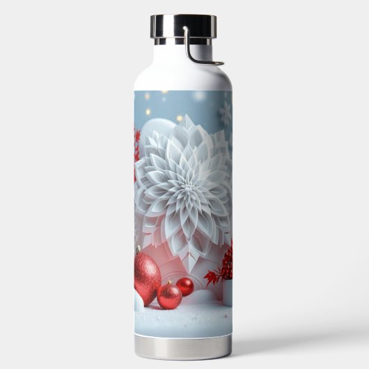 Winterbloem Compositie Waterfles (Links)
