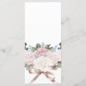 winterbloem | Rustiek huwelijksmenu Menu (Achterkant)