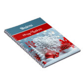 Winterbloemcompositie Notitieboek (Rechterzijde)
