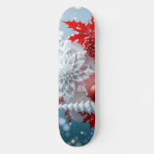 Winterbloemcompositie Persoonlijk Skateboard (Voorkant)