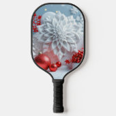 Winterbloemcompositie Pickleball Paddle (Voorkant)
