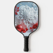 Winterbloemcompositie Pickleball Paddle (Achterkant)
