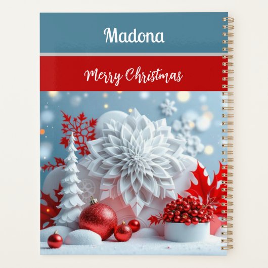 Winterbloemcompositie Planner (Achterkant)