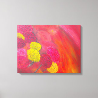 Winterbloemen 16x20 gewikkeld canvas afdruk