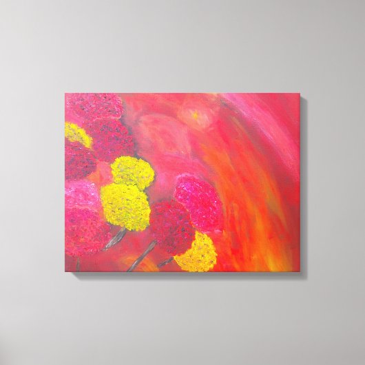 Winterbloemen 16x20 gewikkeld canvas afdruk (Voorkant)
