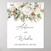 Winterbloemen advies en wensen voor Passen getrouw Poster (Voorkant)